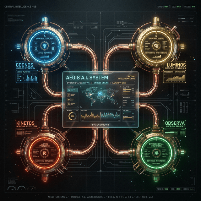 AI Boardroom Architecture Visual