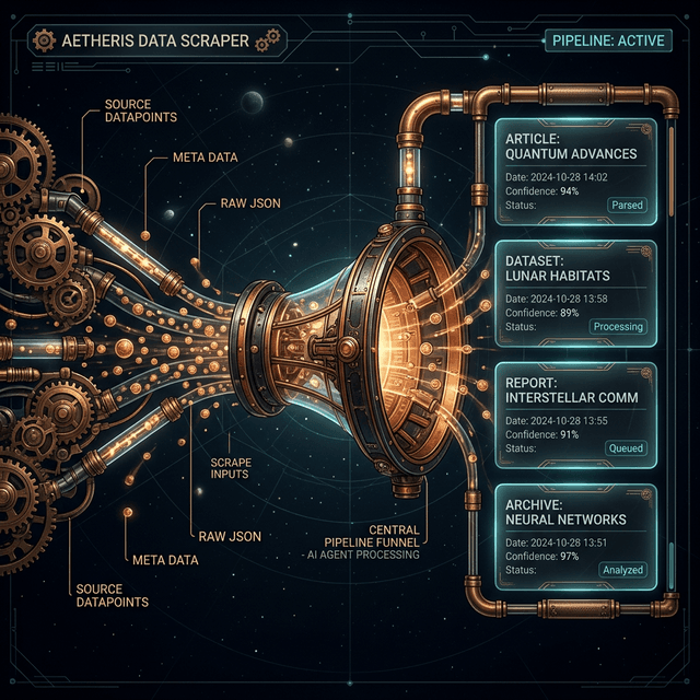 AI Client Scraper Architecture Visual